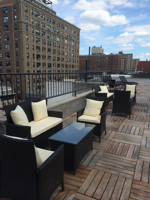 rooftop deck with outdoor furniture